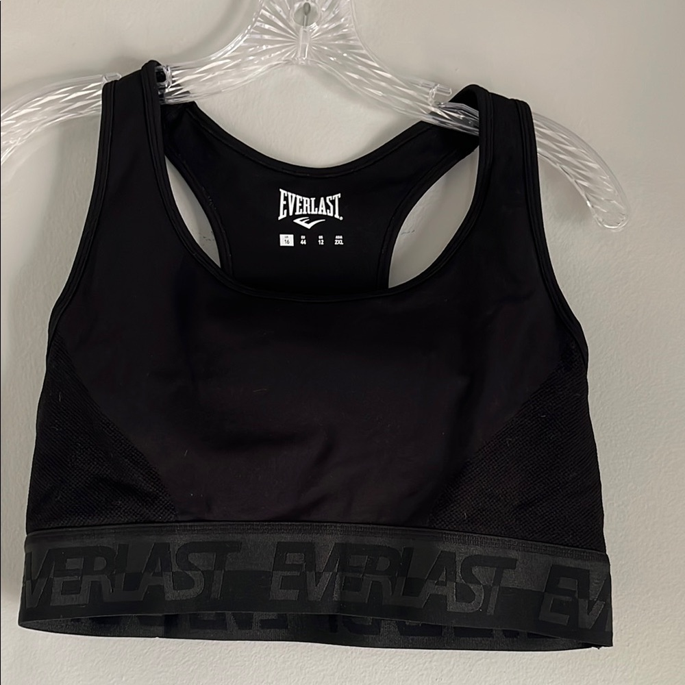 Everlast Women's Sleek Black Sports Bra